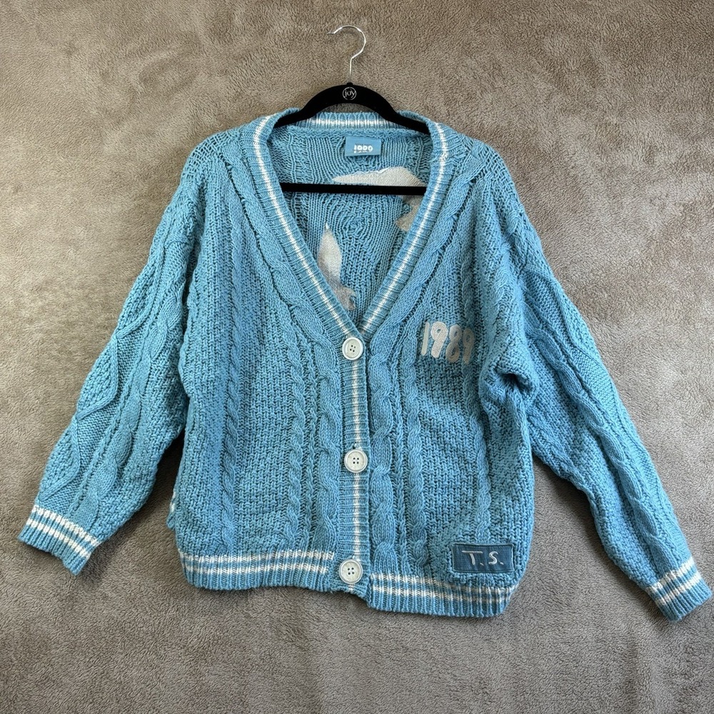 Taylor Swift 1989 Cardigan Taylor's Version Limited Edition XS/S - Light Blue
